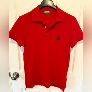 United Colors Of Benetton Bold Red Polo for Men